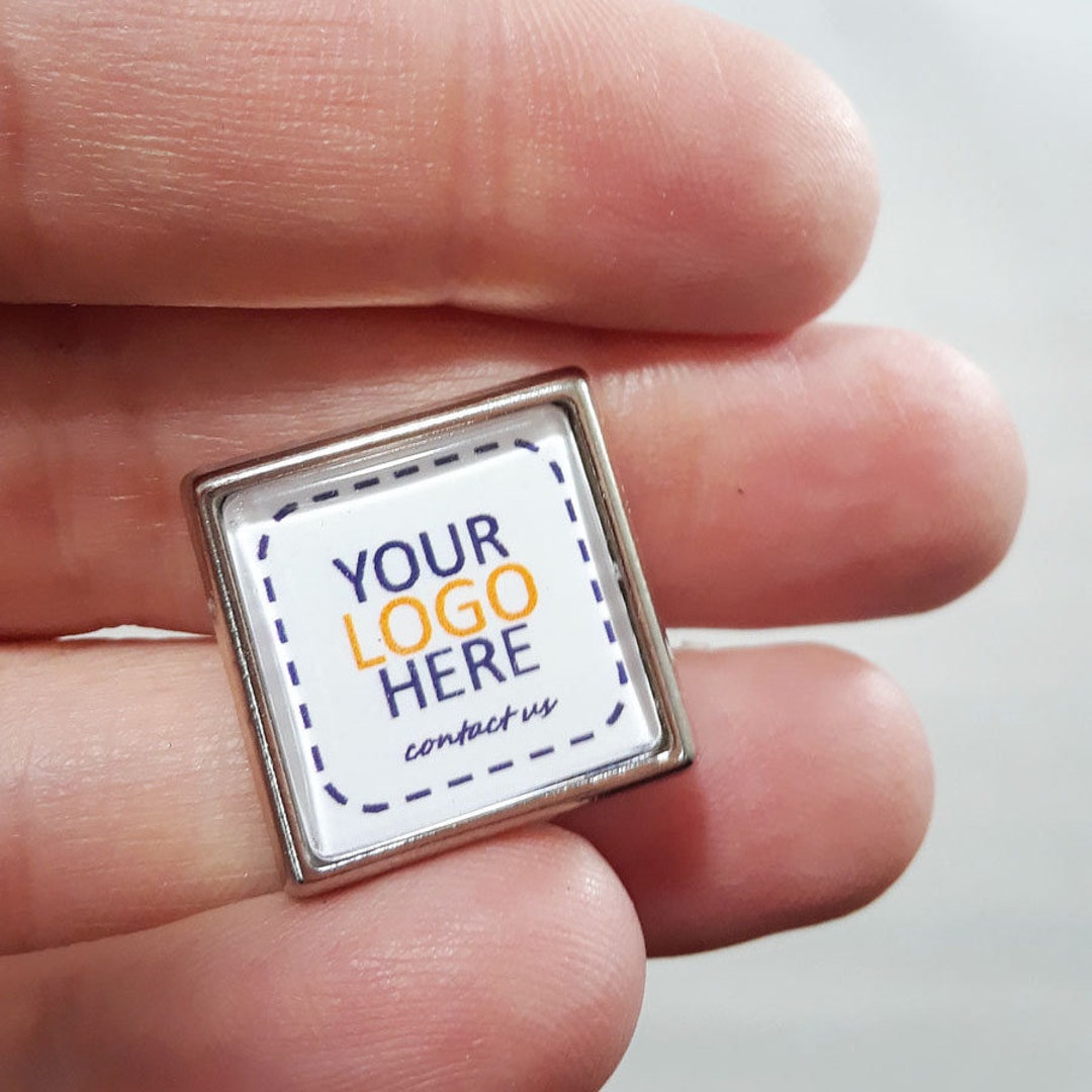 Square Metal Lapel Pin -add Your Logo -great for Promotional Items ...