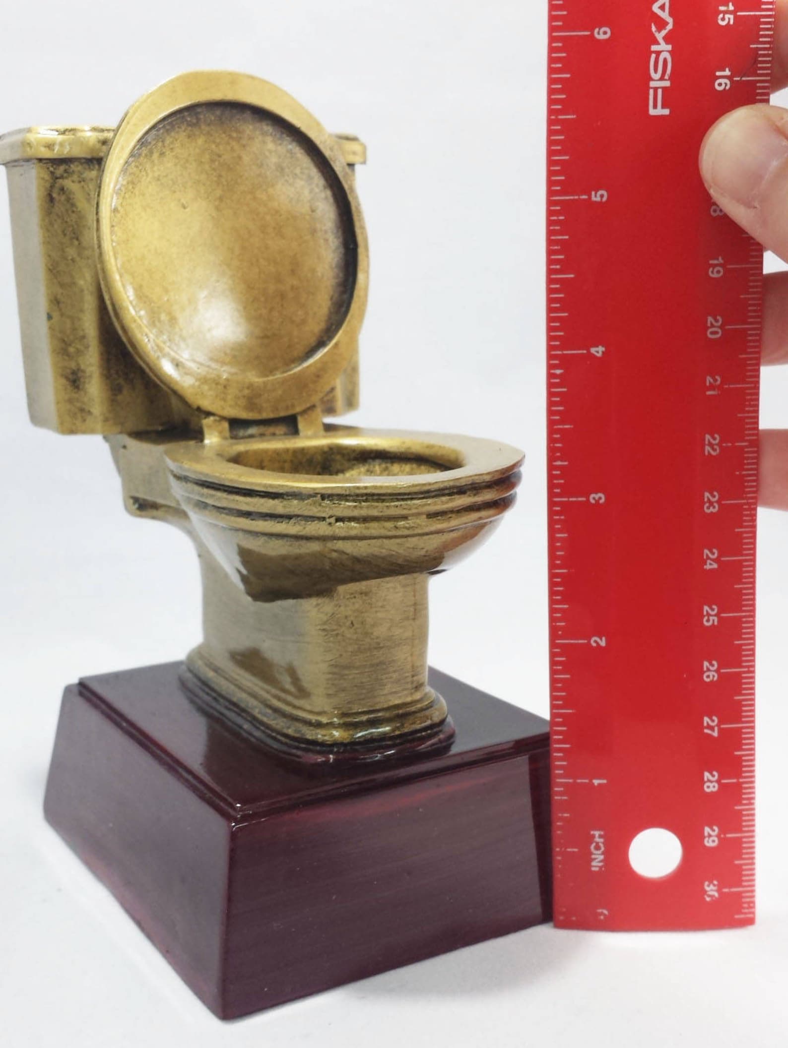 Golden Toilet Resin Award Toilet Trophy Free Etsy