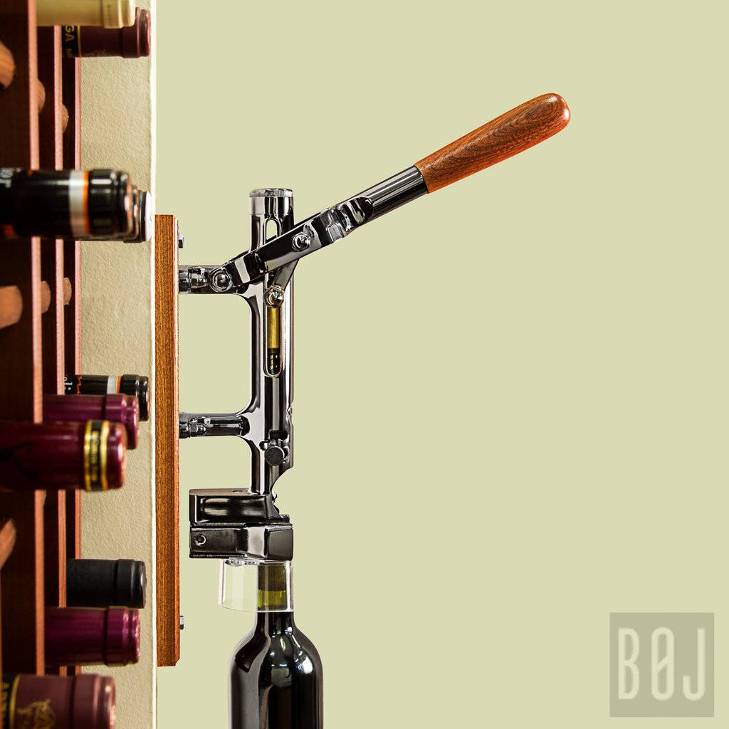 Professional Wallmounted Wine Opener Corkscrew with Wood Etsy
