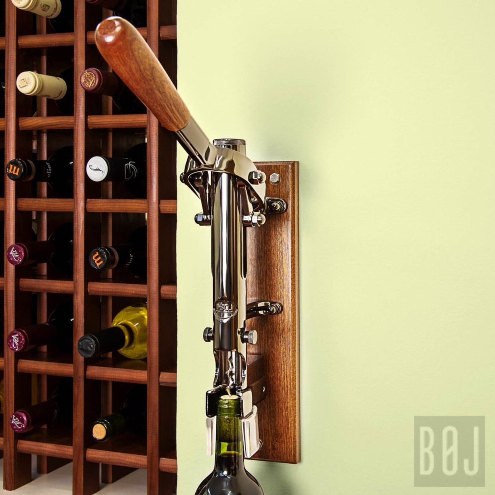 Professional Wallmounted Wine Opener Corkscrew With Wood Etsy