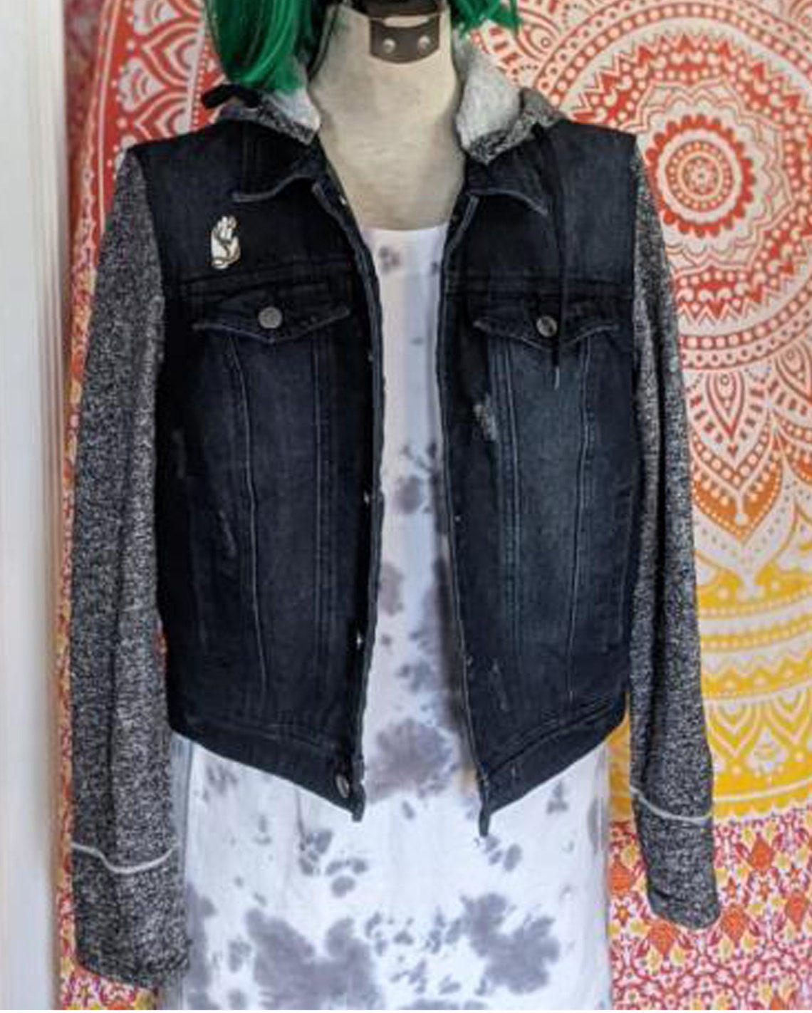 Dark Denim Adventure Time Marceline Inspired Jacket Etsy