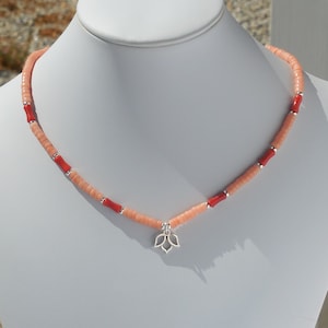 Bamboo coral necklace