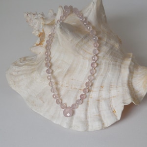 Rose quartz necklace