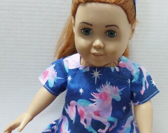 18" Doll Outfit, Unicorn Shirt and Leggins fits 18" Dolls, 18" Doll Clothes