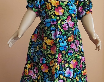 18" Doll  Dress, AG Doll Dress, flower doll dress, 18" Doll Clothes, American Girl Doll Clothes