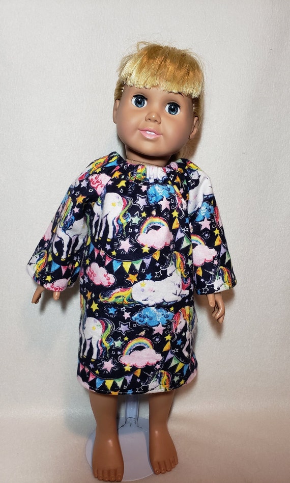 Unicorn Pajama Set Pillow Handmade 18/" Doll Clothes Fit American Girl Dolls