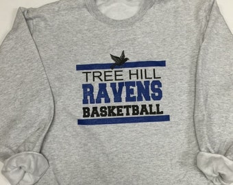 One Tree Hill Ravens Basketball Fleece Crew Sweatshirt