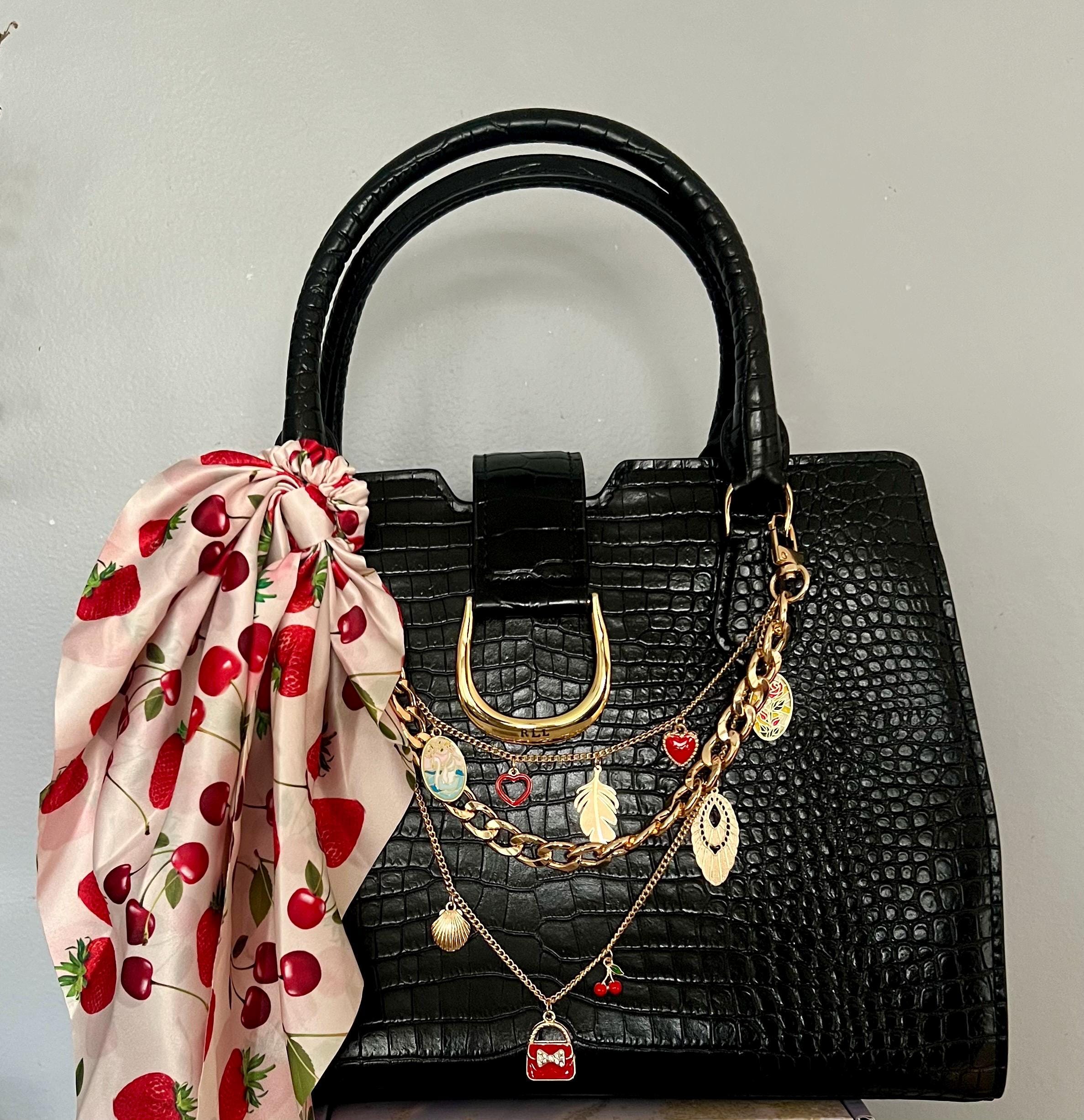 バッグ Cherry-Pattern Scarf& Tote Set 7月14日(月)〜7月18日(金)発送】Hello Bag No.1 _Dark Cher