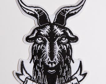 Machine Embroidered Black Phillip