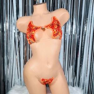 READY TO SHIP-Fishline Star Bikini-Exotic dancewear-Stripper outfits-Stripper clothes-Pole Dance Outfit