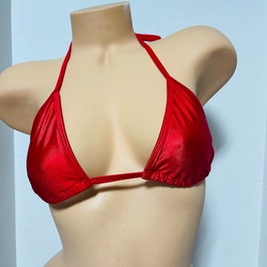 EXOTIC DANCEWEAR Triangle Top Pole dancewear Stripper outfits Stripper clothes Lingerie Tiny bikini microkini Stripperwear Extreme bikini