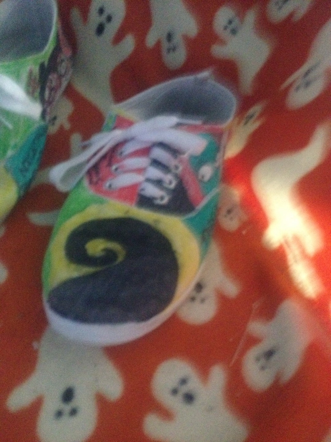 colourful canvas shoes