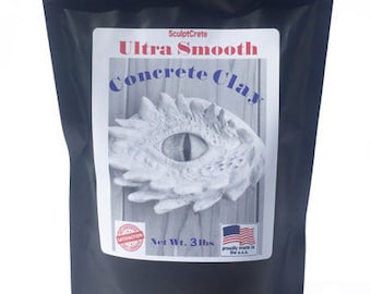 SculptCrete 3 lb. Ultra Smooth Shape-able Concrete Mix Fine Detail Concrete Clay