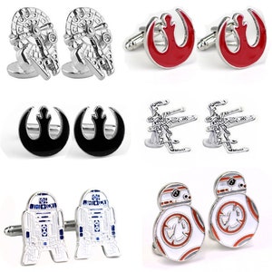 Star Wars Cufflinks - Many to choose from - with free gift box