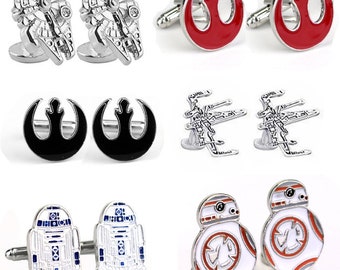 Star Wars Cufflinks - Many to choose from - with free gift box