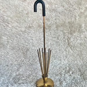 Vintage MCM Schirm Serviettenhalter aus Messing