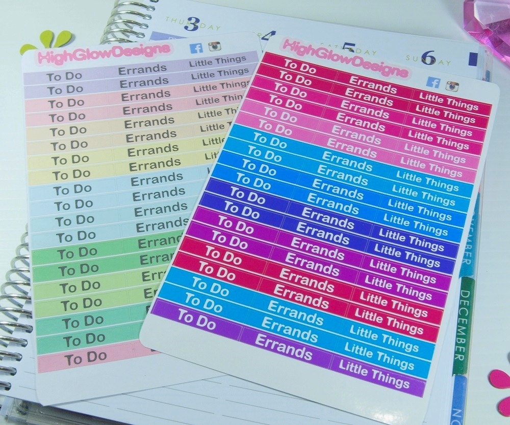 Header Stickers For Life Planner Custom Headers Option Etsy Header Stickers For Life Planner Custom Headers Option Etsy