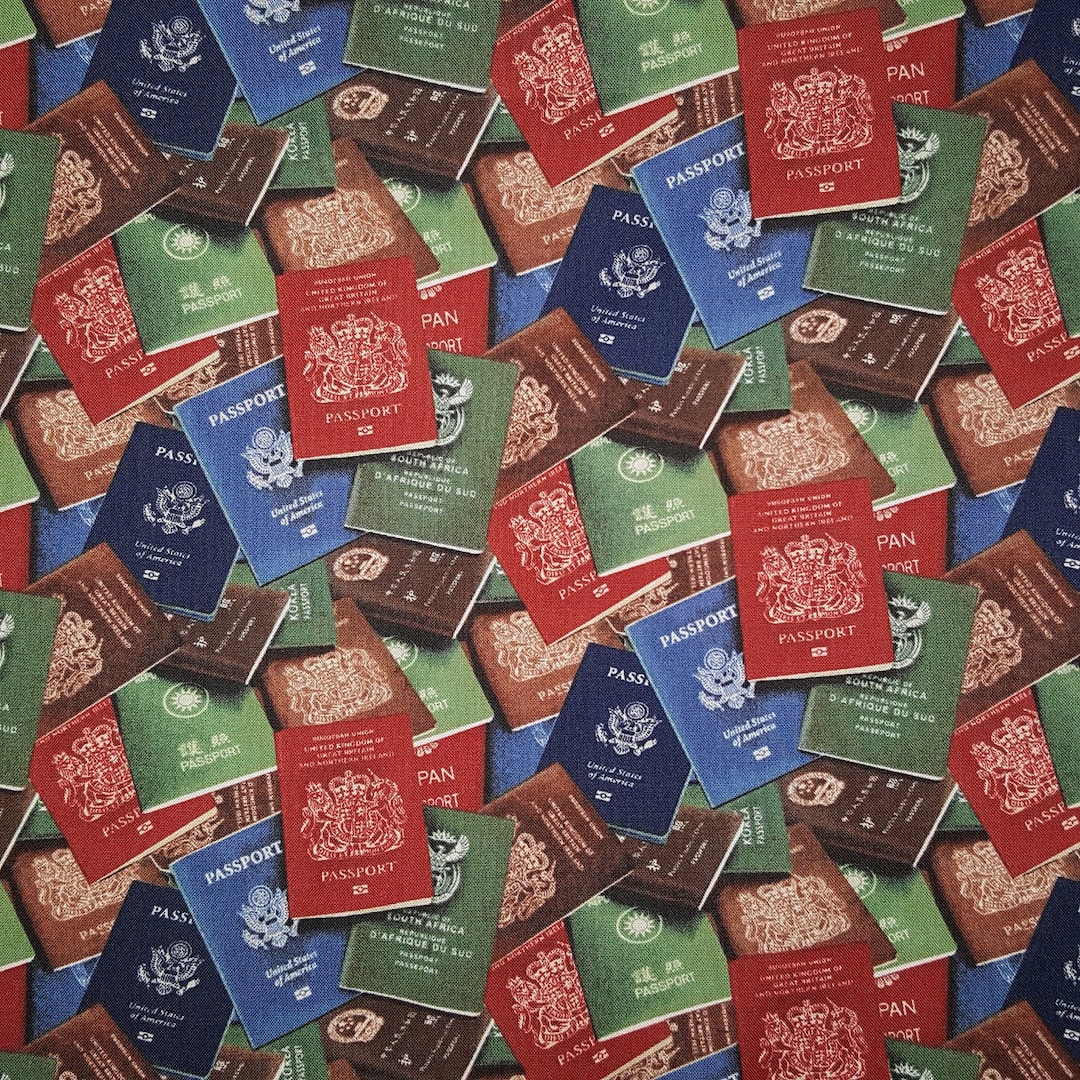 Passports Fabric, 100 Quilt Shop Quality Cotton, Windham Fabrics Sold