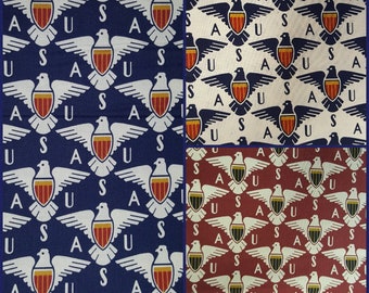 American Eagles Fabric, 3 Colorways, Patriotic QOV, Sold By the Half-Yard, 100% Quilt Shop Quality Cotton,