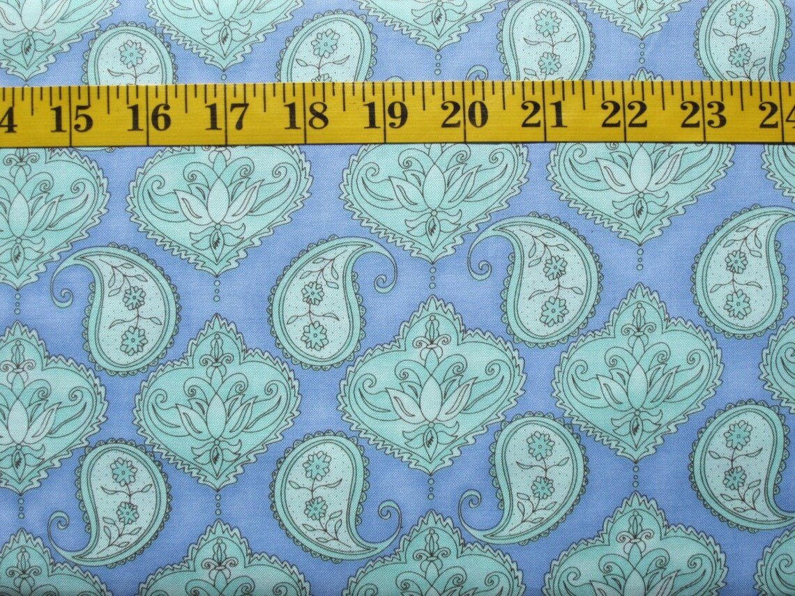 Blue Paisley Paisley Parade Quilt Shop Quality Cotton by Etsy