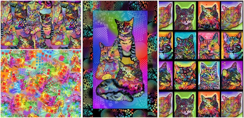 Cat Fabrics Dean Russo Design U-Pick Sold by the Panel or ...
