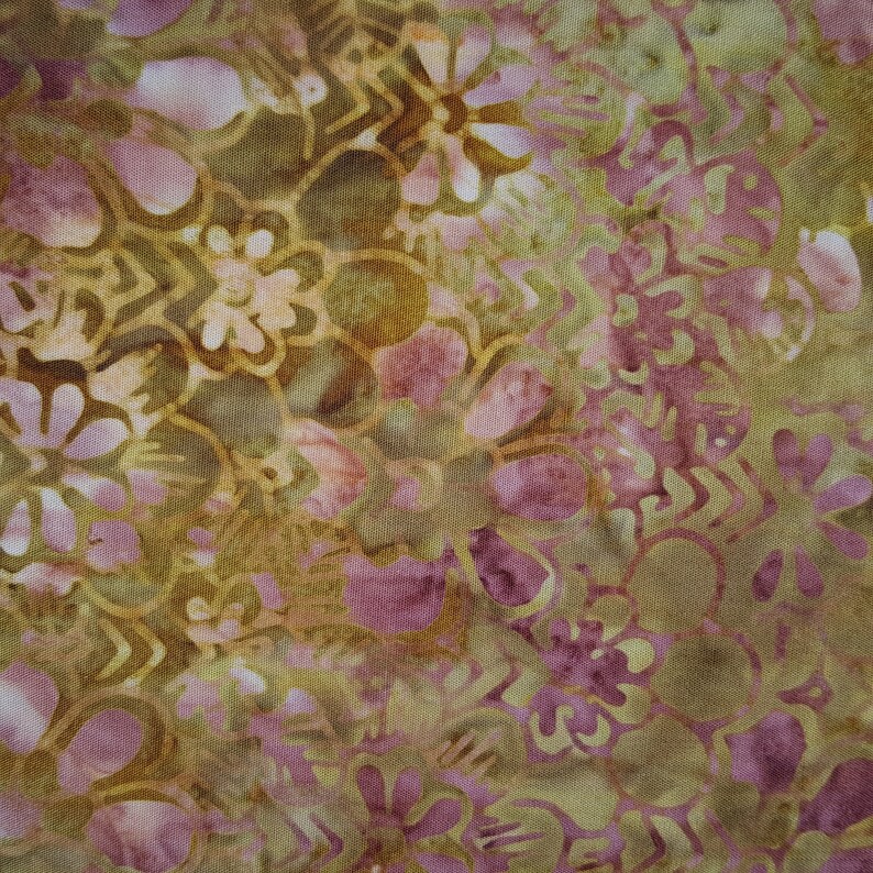 Download Sold By The Half Yard Batik Fabric From Bali Anthology Pinks And Olive Florals 14 Coral