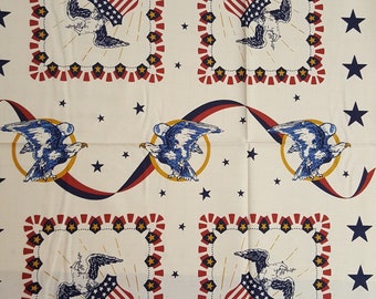 Patriotic Eagle Panel, 100% Quilt Shop Quality Cotton - Panel approx 24" x 44"