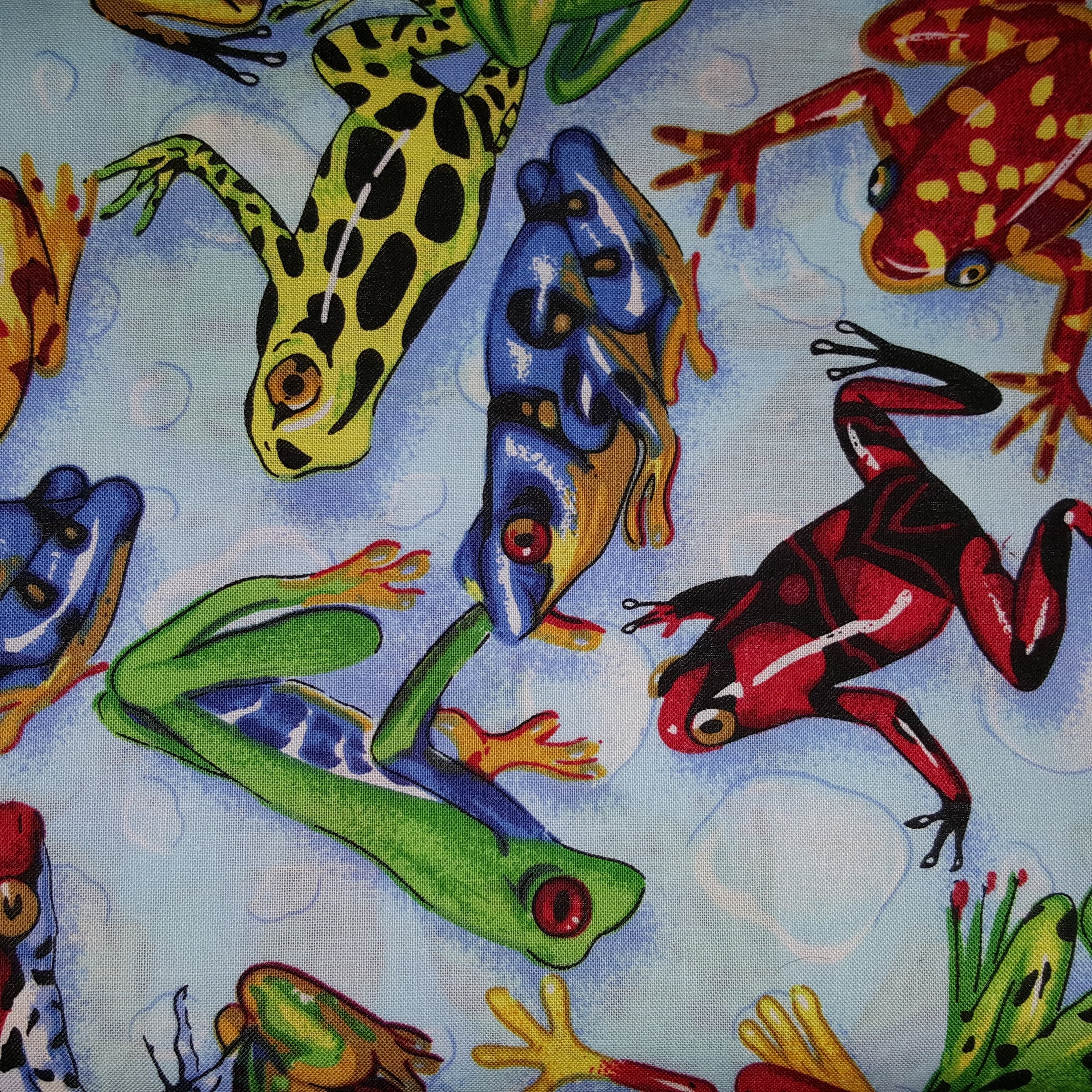 Frog Fabric Mix & Match from 3 Designs 100 Quilting Cotton Etsy