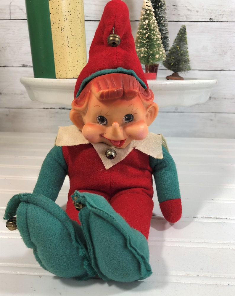 Vintage Elf.Japan.Large Elf.Pixie.Rubber | Etsy