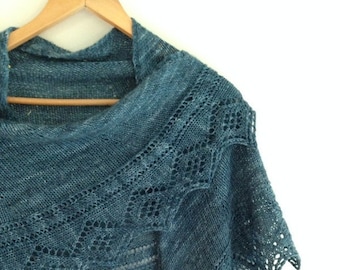 PATRÓN DE TEJIDO, PDF, Diamantes para Lisa, peso para dedos, chal semicircular