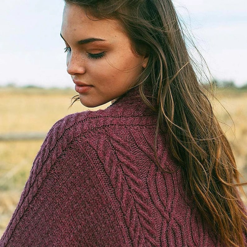 KNITTING PATTERN, PDF, Astral Road Ruana, Wrap Pattern, Ruana Pattern ...