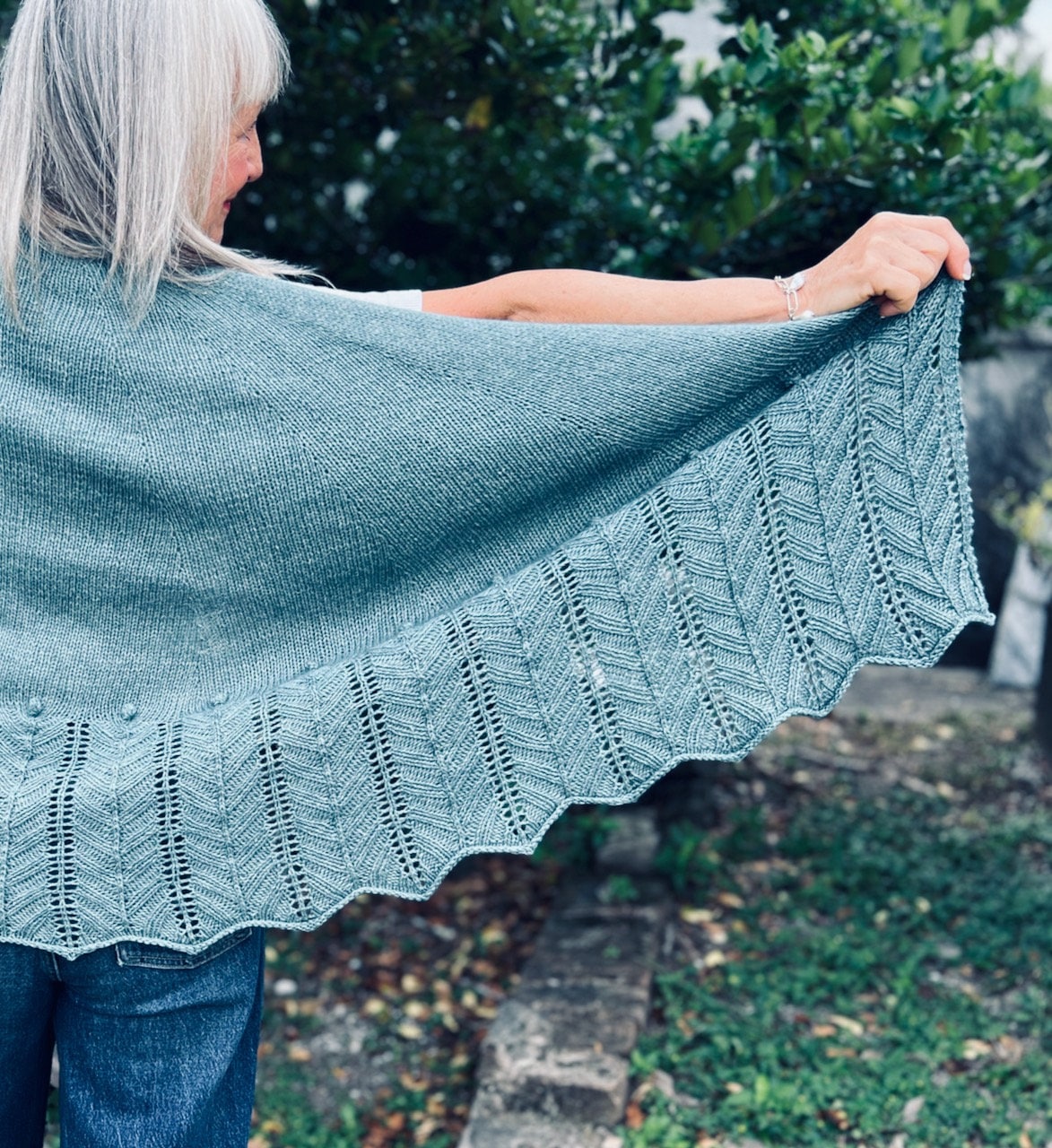 KNITTING PATTERN, PDF, Moonflower Wrap, Semi-circular Wrap Pattern With ...
