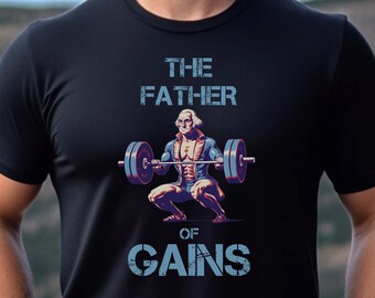 George Washington Deadlift T-Shirt - The Father of Gains - Funny tshirt