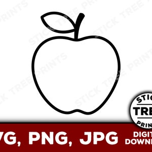 Apple SVG - apple vector, apple clip art, apple png, apple for cricut, apple vector file, apple scalable vector, apple cut file