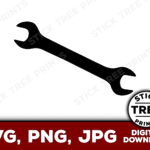 Wrench SVG - wrench png, wrench jpg, wrench vector, wrench cut file, wrench for cricut design space, wrench clip art