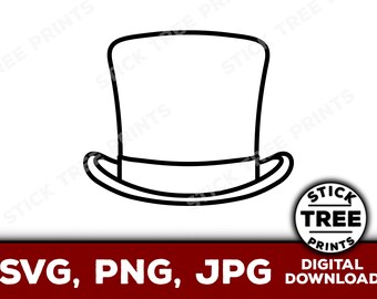 トップ ハット SVG - トップ ハット png、トップ ハット カット ファイル、トップ ハット クリップ アート、トップ ハット イメージ ファイル、帽子 SVG、帽子 png、帽子 jpg、帽子 クリップ アート