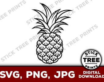 Pineapple SVG, Pineapple PNG, Pineapple vector, Pineapple cut file for cricut, Pineapple clip art, Pineapple line art, Pineapple logo