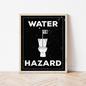 Funny golfing print - mini golf print, funny bathroom sign, putt putt