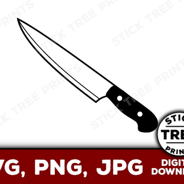 Chef's Knife SVG - knife png, knife vector, knife clip art, chefs knife scrapbooking, knife svg, knife png, knife clip art