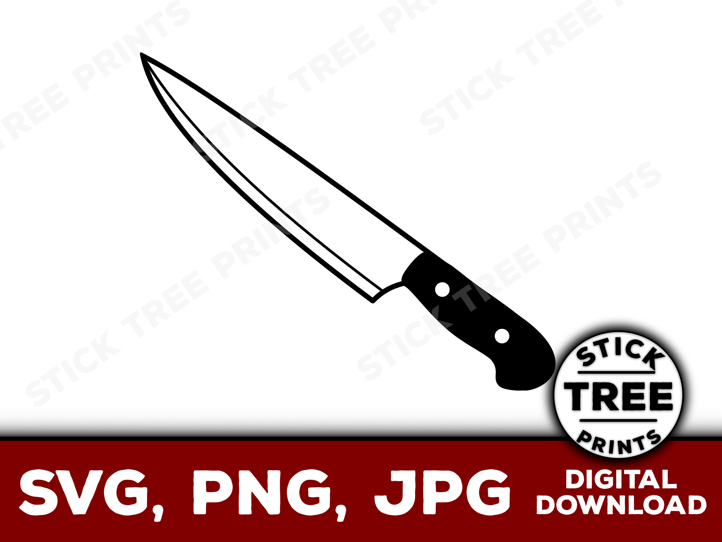 Knife SVG , Knife Clipart, Knife Files for Cricut, Knife Cut Files for  Silhouette, Knife Vector, Dxf, Png, Eps 