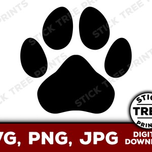Paw Print SVG - paw print png, paw print vector, paw print cut file, paw print for cricut design space, paw print clip art, dog paw print