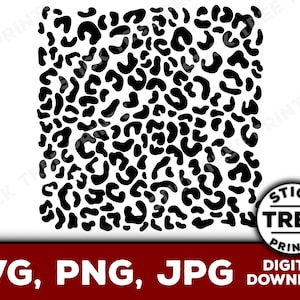 Leopard Print SVG - leopard pattern svg, leopard print png, leopard print for cricut, leopard print vector, repeating leopard print, cheetah