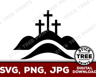 Calvary SVG - calvary crosses clip art, calvary vector image, Christian svg, Jesus svg, God svg, Jesus clip art, crosses svg for cricut