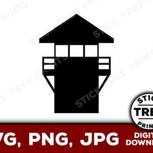 Prison Tower SVG - cárcel svg, correcciones svg, oficial de correcciones svg, imágenes prediseñadas de la cárcel, imágenes prediseñadas de la prisión, imágenes prediseñadas de correcciones, archivo cortado en la cárcel