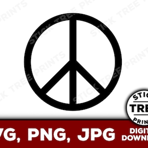 Peace Sign SVG - peace sign vector, peace sign clip art, peace sign for cricut, peace symbol, peace sign png, peace vector image