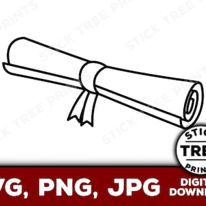 Diploma SVG - diploma png, diploma jpg, diploma vector, diploma template, diploma cut file for cricut, cricut design space, diploma clip art