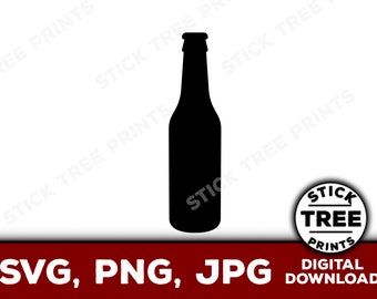 Beer bottle SVG - beer bottle clip art, beer bottle vector for cricut, beer bottle for design space