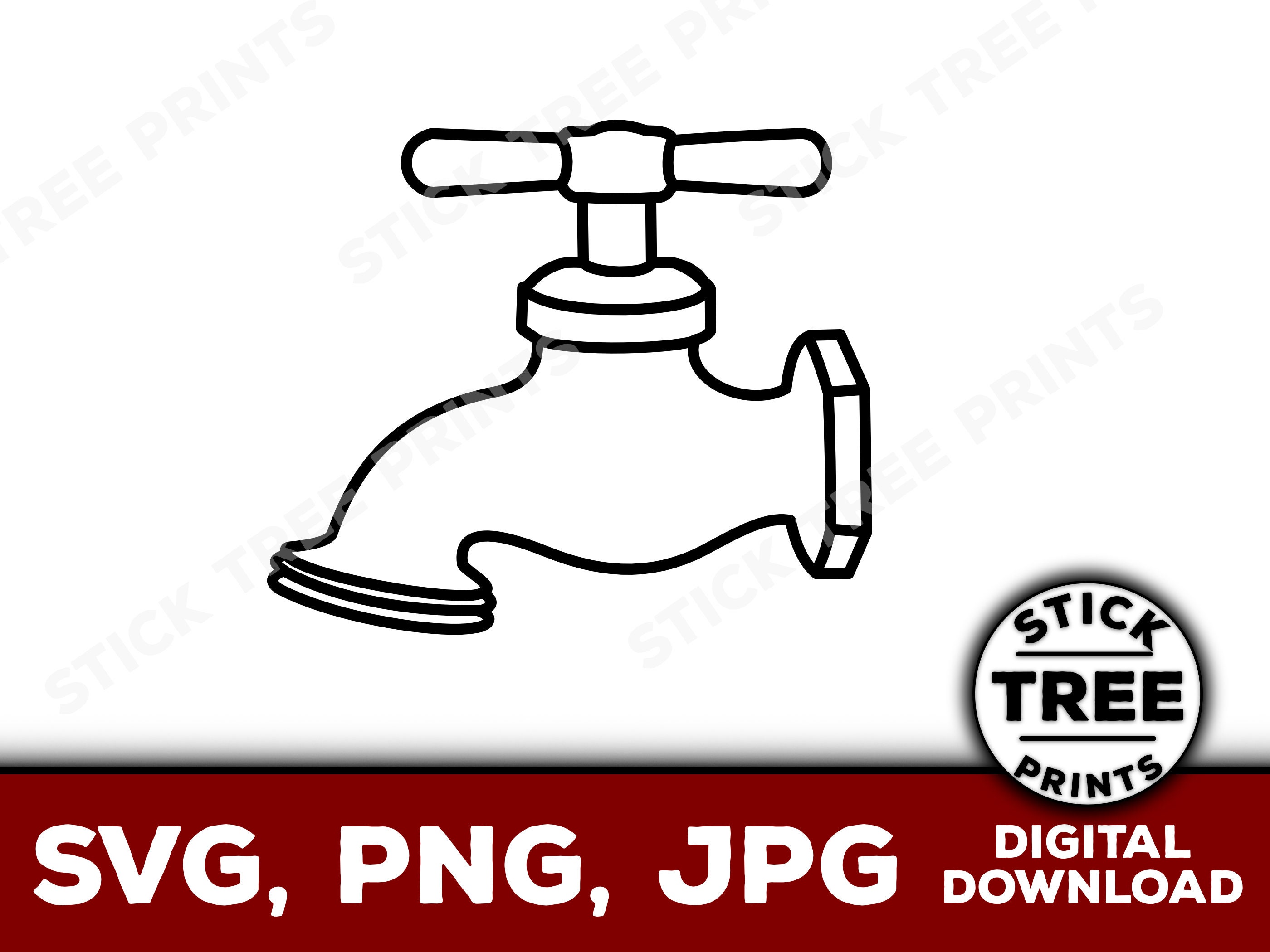 Faucet SVG Faucet Png Hose Bib Svg Old Faucet Svg Antique - Etsy UK