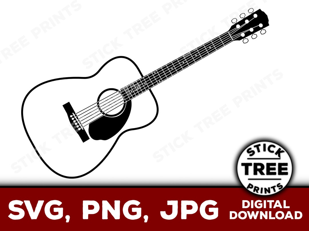 Guitar Vector Guitar Svg, Guitar Clip Art, Guitar Image File for