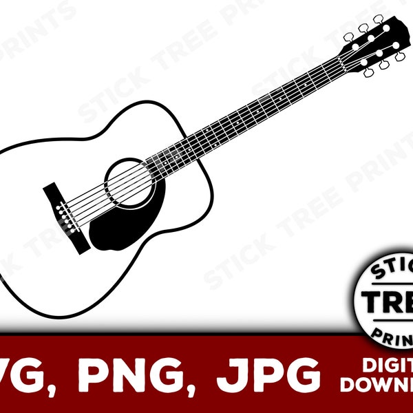 Guitar vector - guitar svg, guitar clip art, guitar image file for cricut